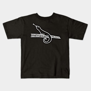 Lizard on a tree branch Kids T-Shirt